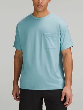 Lululemon The Fundamental Pocket T-Shirt Tidal Teal Green Men Large